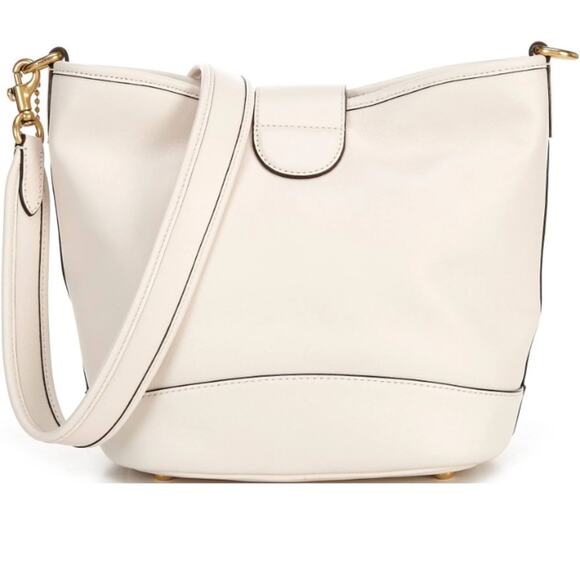 NWTMSRP$395 COACH Soft Calf Leather Tali Zip Top Chalk Crossbody Shoulder Bag - Picture 2 of 2